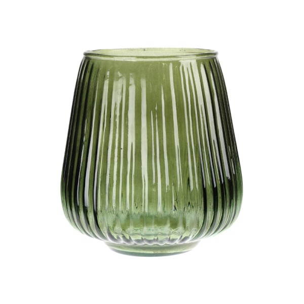 HARD GOODS VASE GLASS STRIPES REINA M MODEL 3 ASSORTED