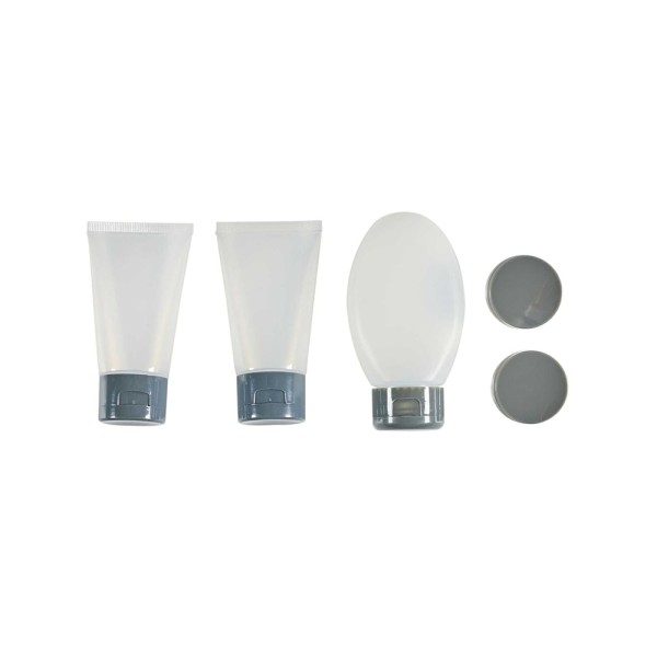 JET LAG TRAVEL TOILETRY KIT BOTTLE X3 AND JAR X2