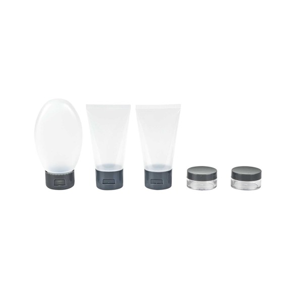 JET LAG TRAVEL TOILETRY KIT BOTTLE X3 AND JAR X2