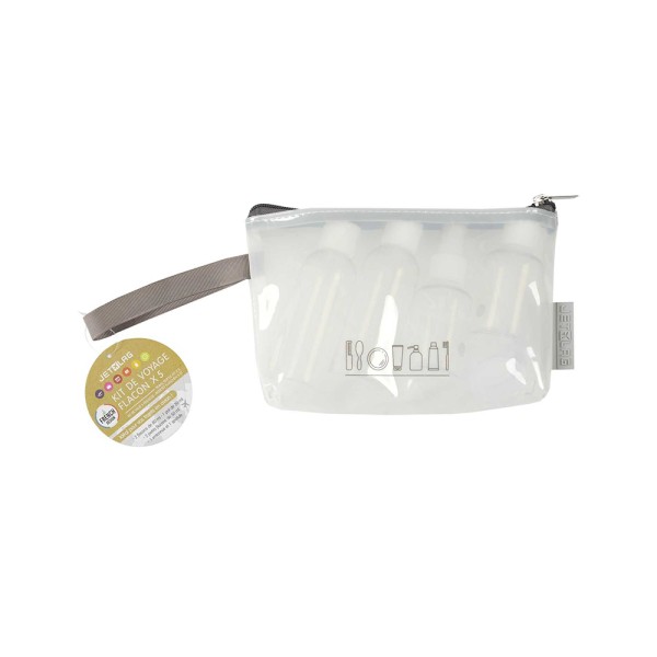 JET LAG TRAVEL TOILETRY KIT BOTTLE X5
