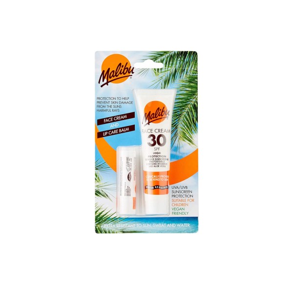 MALIBU FACE CREAM SPF30 AND LIP BALM SPF30