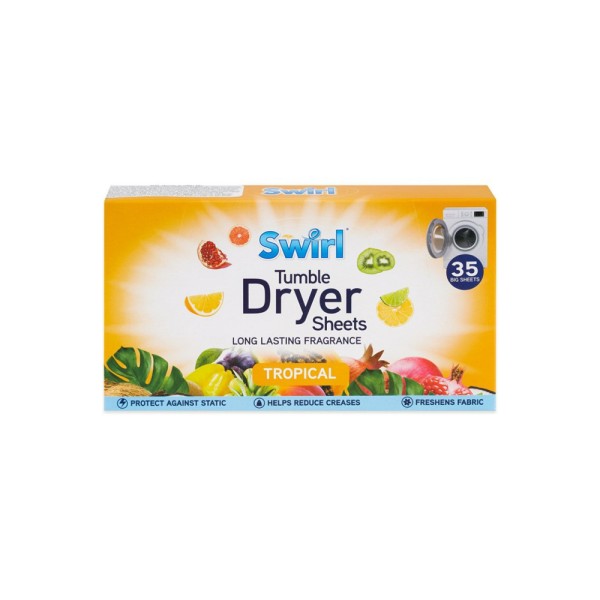 SWIRL DRYER SHEETS TROPICAL