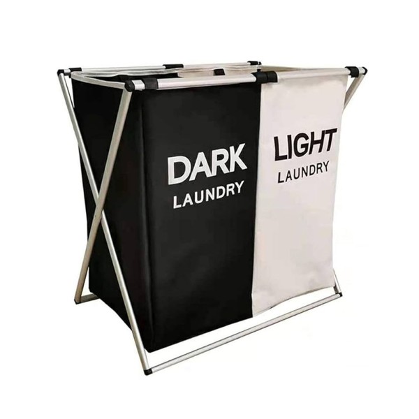 AD TREND FOLDING FABRIC DOUBLE LAUDRY BASKET A3C