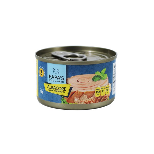 PAPA'S FISH MARKET ALBACORE TUNA IN OIL 
