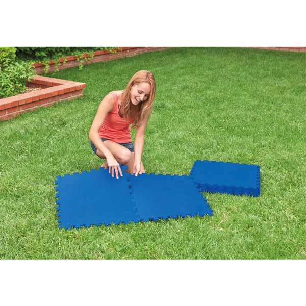 INTEX AGP INTERLOCK PADDED FLOOR PROTCTR 50X50X1CM BLUE