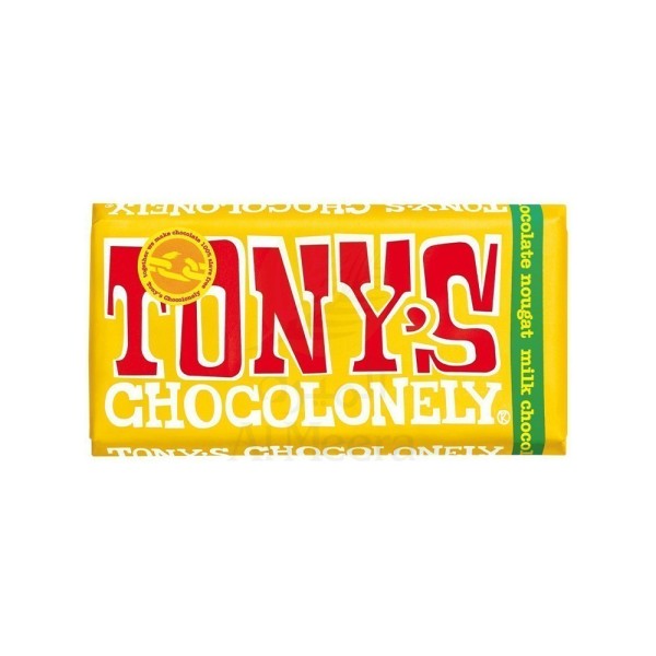 TONY'S CHOCOLONELY MILK CHOCOLATE NOUGAT 