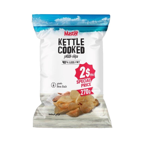 KETTLE MASTER SEA SALT CHIPS KBIR