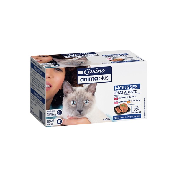 CASINO MOUSSE CHAT 4PC MULTIPACK