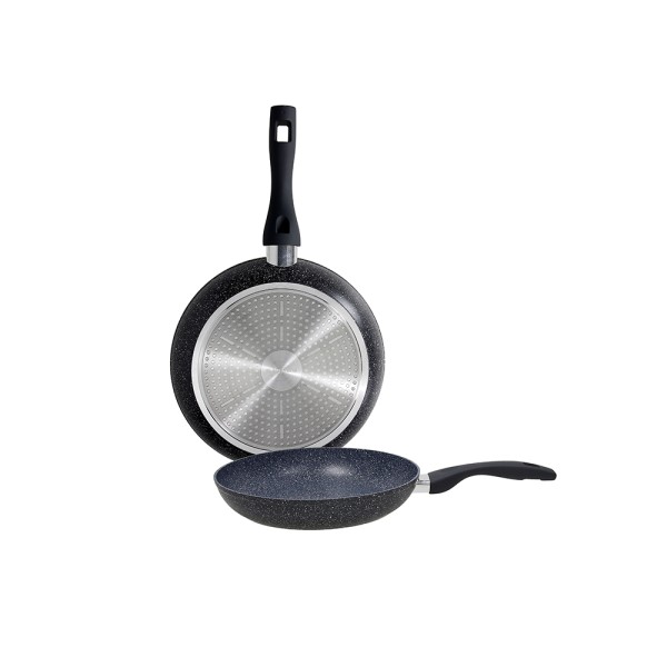 TOGNANA FRYPAN SET GEMSTONE GRANIT BLACK 24+28CM