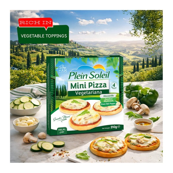 PLEIN SOLEIL MINI PIZZA VEGETARIANA