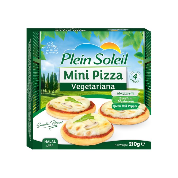 PLEIN SOLEIL MINI PIZZA VEGETARIANA
