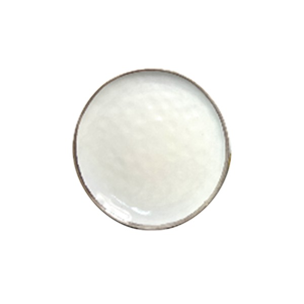 AYL.GOODS STONEWARE SIDE PLATE WHITE WITH RIM