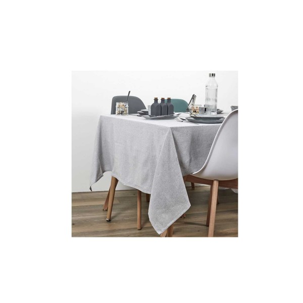 HD FACTORY SPH GREY COTTON TABLECLOTH 