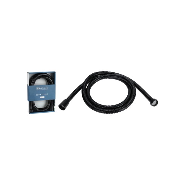 BATH SOLUTIONS SHOWER HOSE MATT BLACK
