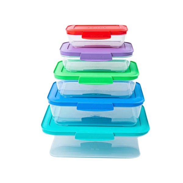 SISTEMA PLASTIC FOOD CONTAINER SET 0.33+0.6+1+1.5L+2.3L