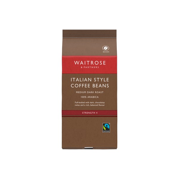 WAITROSE ITALIAN STYLE COFFEE BEANS