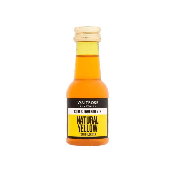 WAITROSE NATURAL YELLOW FOOD COLOURING