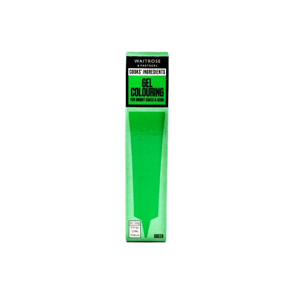 WAITROSE GREEN GEL COLOURING