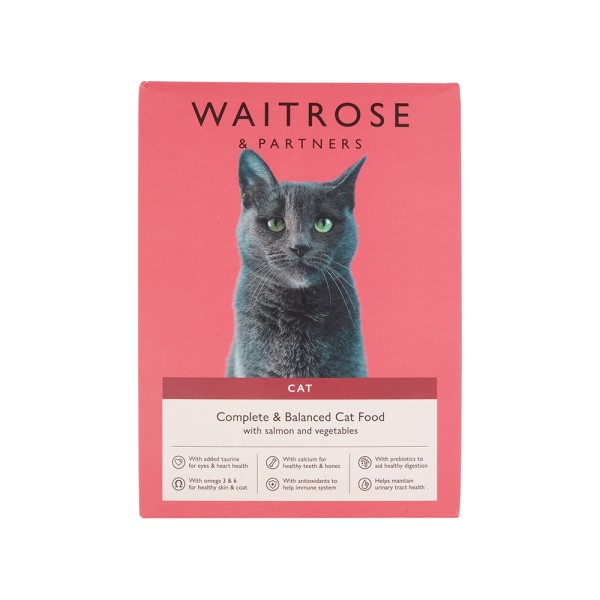 WAITROSE CAT COMPL + BALANCE SALMON + VEG