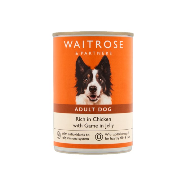 WAITROSE CHICKEN GAME JELLY WET DOG FOOD