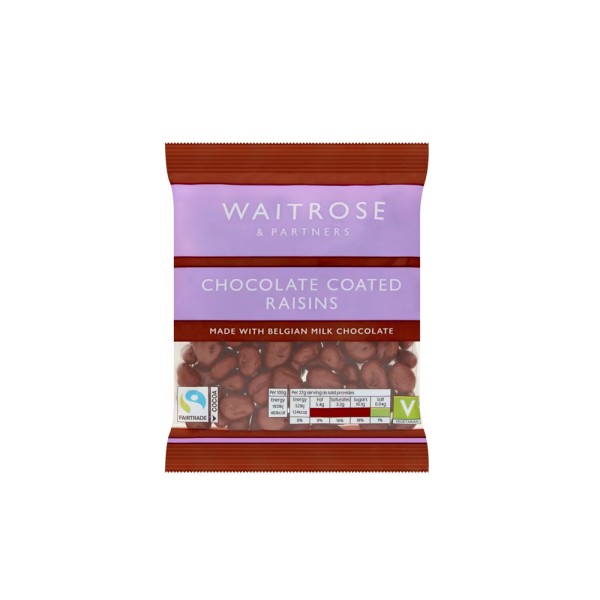 WAITROSE CHOCOLATE COATED RAISINS