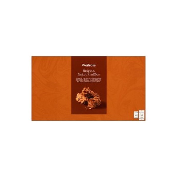 WAITROSE BELGIAN CHOC FLAKED TRUFFLES