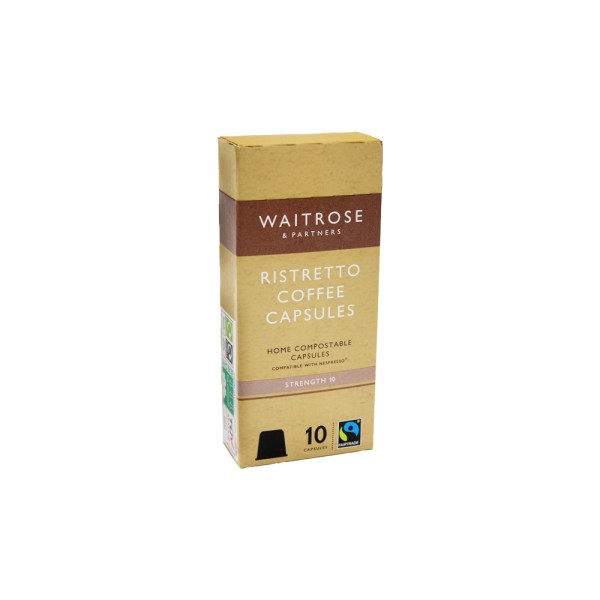 WAITROSE RISTRETTO COFFEE PODS