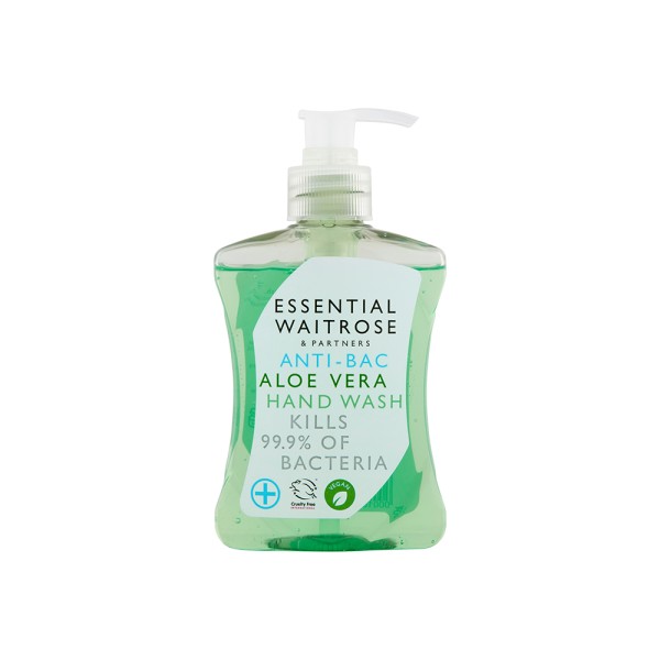 WAITROSE ANTIBAC ALOE VERA HAND WASH