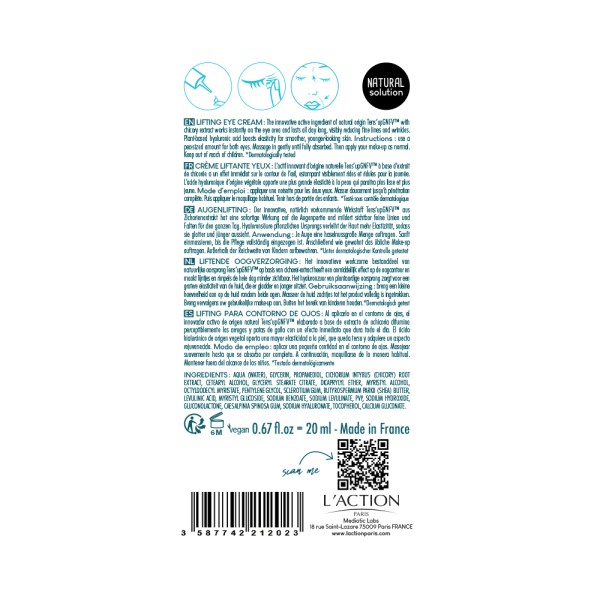 L'ACTION N2 LIFTING EYE CREAM  2023