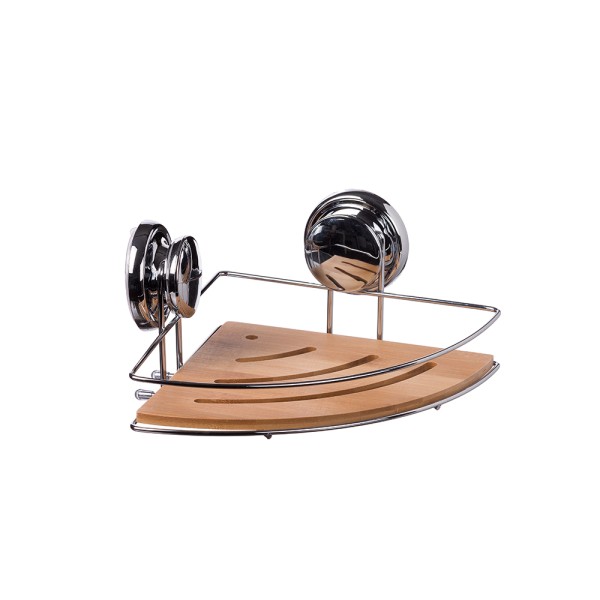 AD TREND SP BAMBOO+METAL WALL SHELF 1 TIER CM19x19xH12