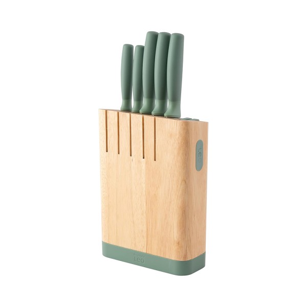 BERGHOFF LEO COMPLETE KNIFE SET GLINTS SLATE
