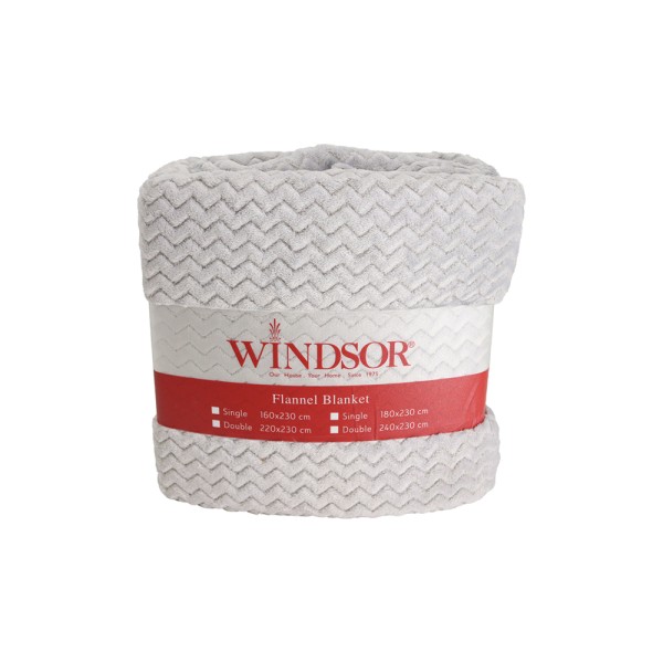 WINDSOR SP BLANKET FLANNEL JACQUARD