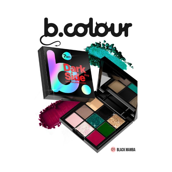 B.COLOUR  DS EYESHADOW PALETTE 9COLOURSBLACKMAMBA