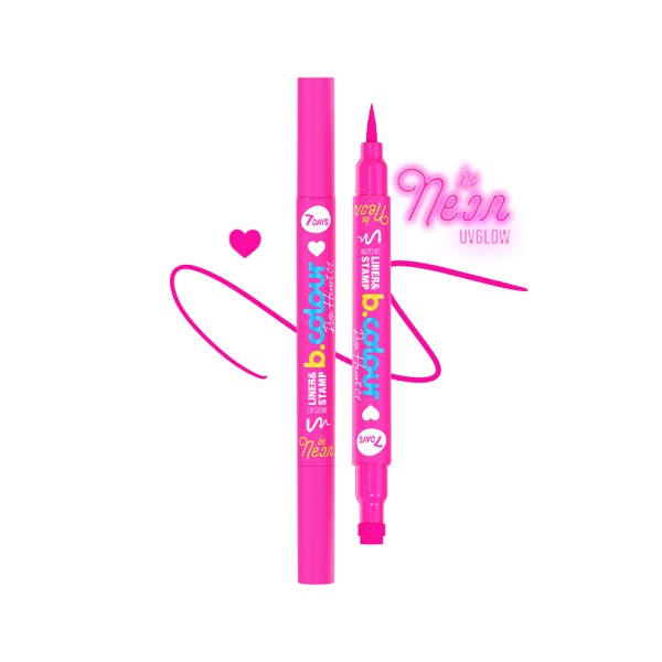 B.COLOUR  LINER  STAMP UVGLOW  01 ROSE HEART