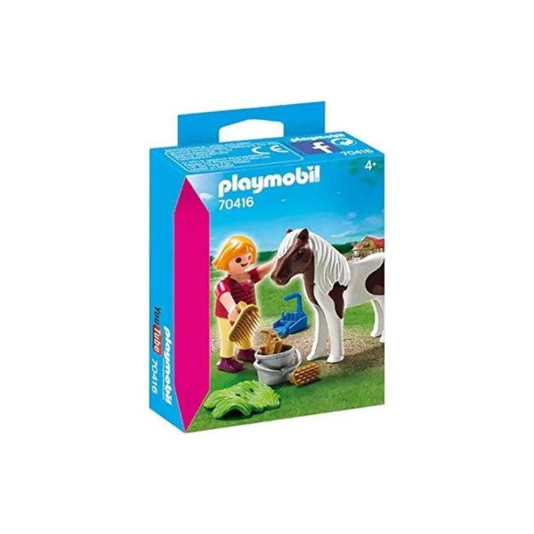 PLAYMOBIL GIRL WITH PONY