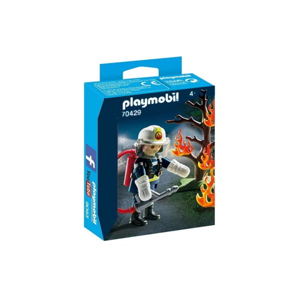 PLAYMOBIL FIREFIGHTER WITH TREE