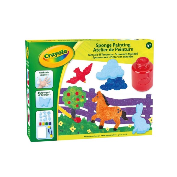 CRAYOLA SPONGE PAINTING
