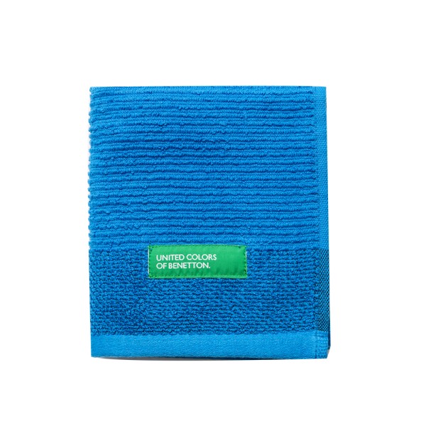 BENETTON GUEST TOWEL 40X60CM 450GSM 100PCENT COTTON BLUE 