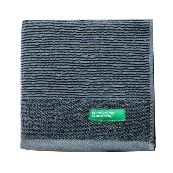 BENETTON BATH TOWEL 70X140CM 450GSM 100PCENT COTTON GREY 