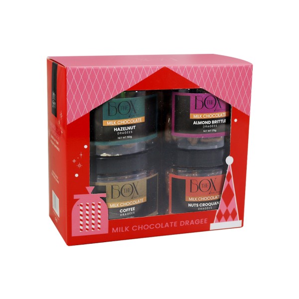 THE BOX MILK CHOCO BUNDLE ALMOND PEANUTS RAISIN BRITTLE