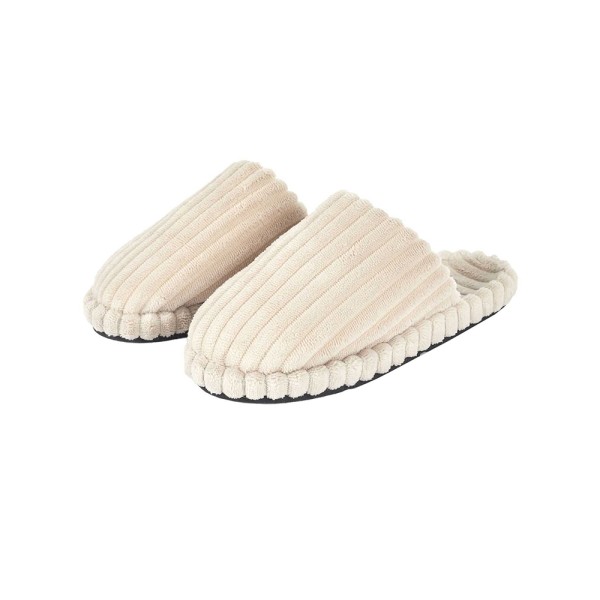 SENSLY CREAM VELVET CHUNKY SOCKS