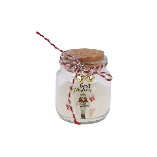 SCENTED CANDLE GLASS W CORK