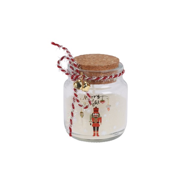SCENTED CANDLE GLASS W CORK