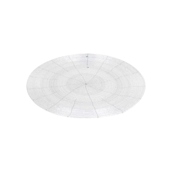 ROUND PLASTIC PLACEMAT WHITE