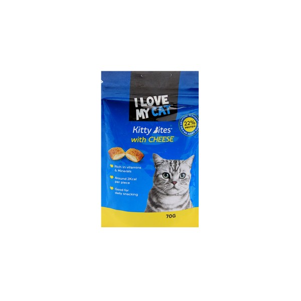 I LOVE MY CAT KITTY BITES WITH CHEESE 