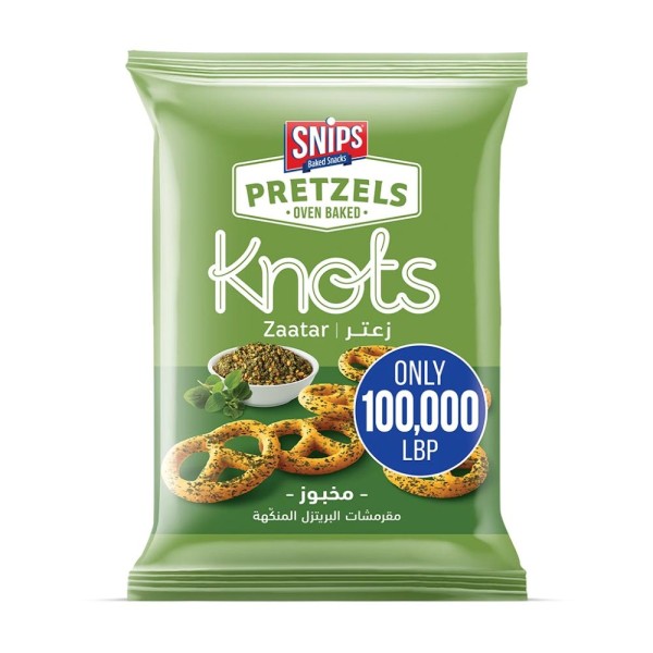 SNIPS PRETZELS KNOTS ZAATAR 