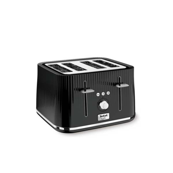 TEFAL TOASTER 4 SLOTS MODERN DESIGN BLACK + SS