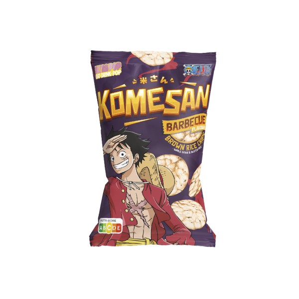KOMESAN KOMESAN GF/WG BROWN RICE CHIPS BARBECUE LUFFY
