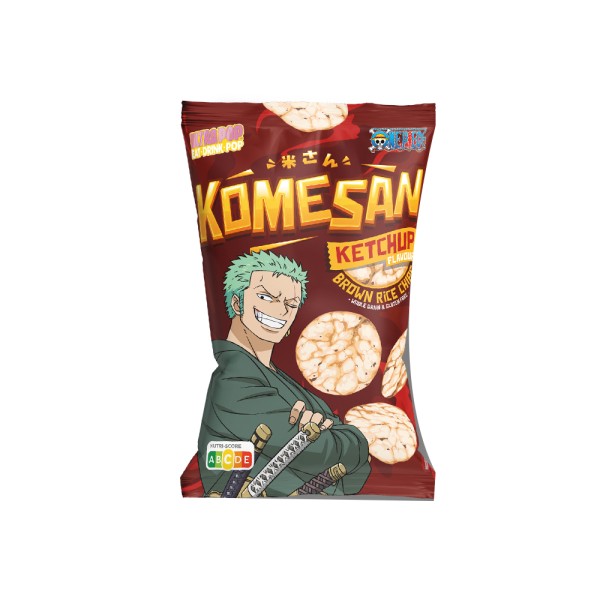 KOMESAN KOMESAN GF/WG BROWN RICE CHIPS KETCHUP ZORO