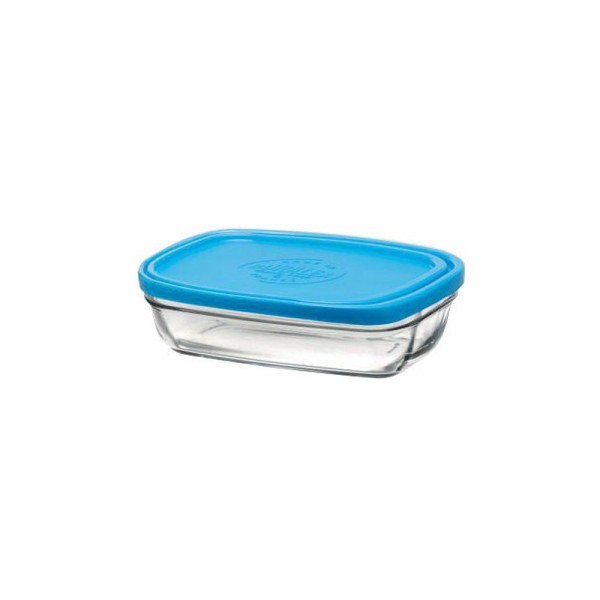 DURALEX  GLASS RAVIER STORAGE W.BLUE LID